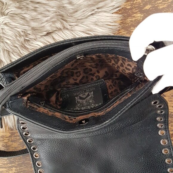 Hillary Radley Black Faux Leather Shoulder Bag - Picture 10 of 13